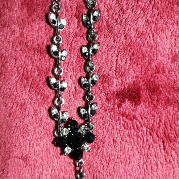 VCLM Victorian Style Vintage Black Necklace 18" - Picture 4 of 4